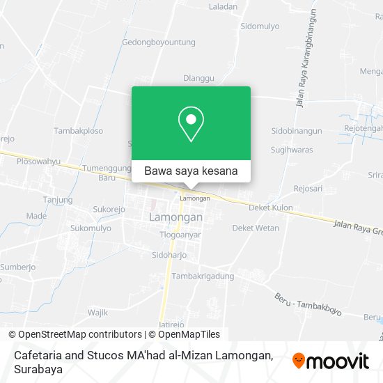 Peta Cafetaria and Stucos MA'had al-Mizan Lamongan