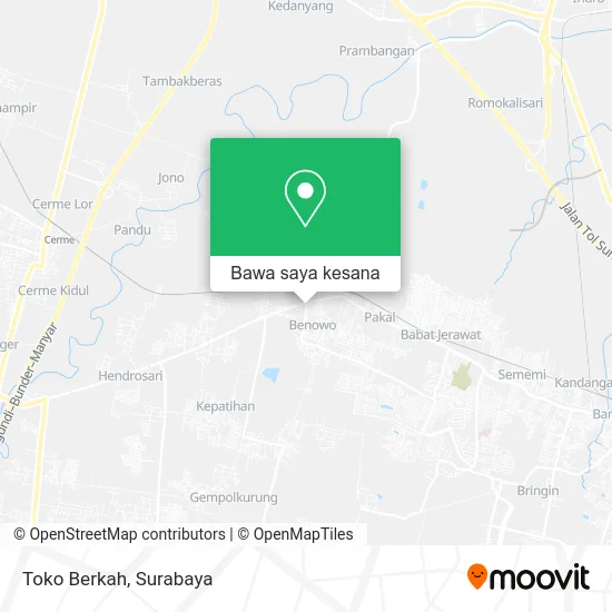 Peta Toko Berkah