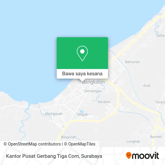 Peta Kantor Pusat Gerbang Tiga Com