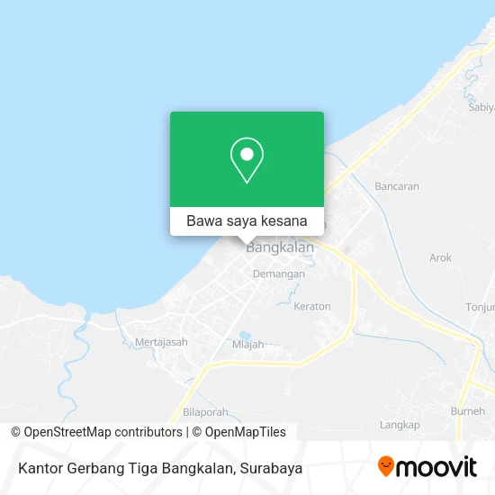 Peta Kantor Gerbang Tiga Bangkalan