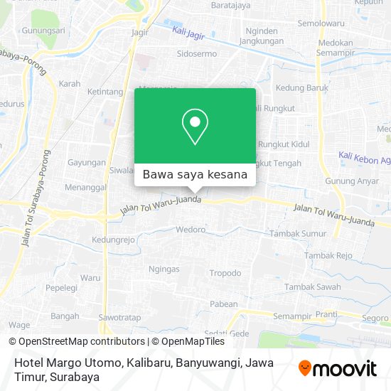 Peta Hotel Margo Utomo, Kalibaru, Banyuwangi, Jawa Timur