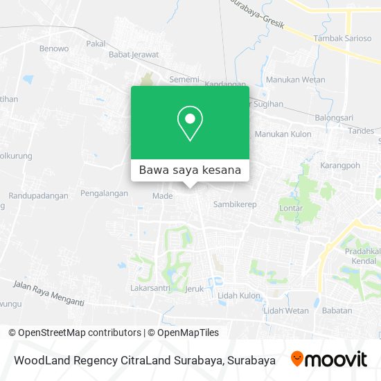 Peta WoodLand Regency CitraLand Surabaya