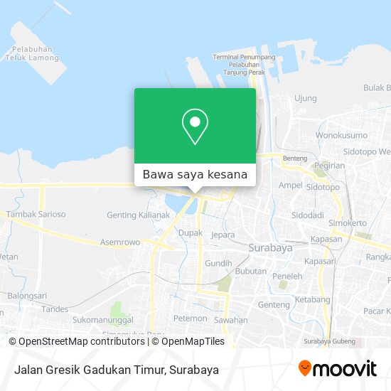 Peta Jalan Gresik Gadukan Timur