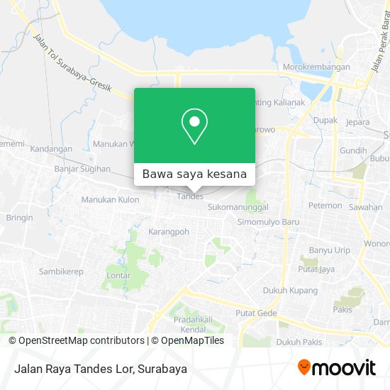 Peta Jalan Raya Tandes Lor