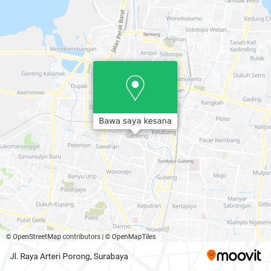 Peta Jl. Raya Arteri Porong