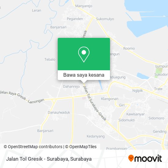 Peta Jalan Tol Gresik - Surabaya