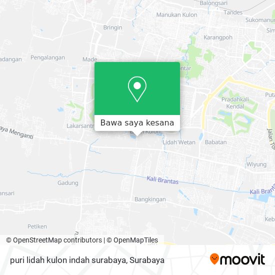 Peta puri lidah kulon indah surabaya