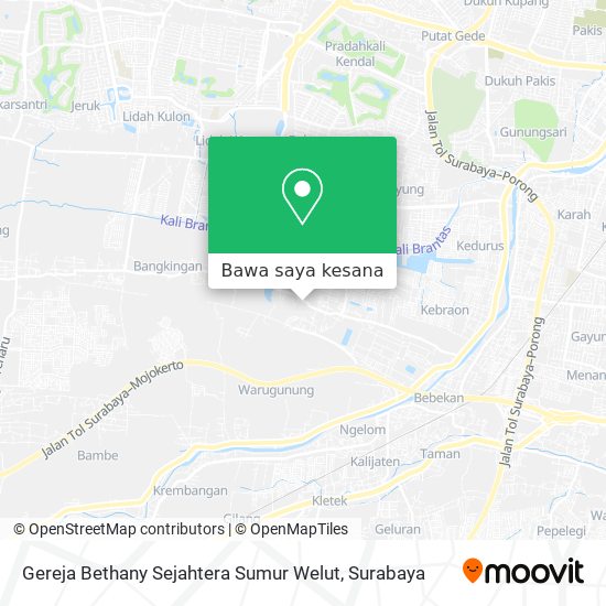 Peta Gereja Bethany Sejahtera Sumur Welut