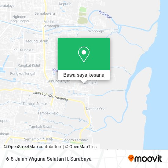 Peta 6-8 Jalan Wiguna Selatan II