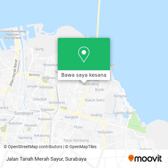 Peta Jalan Tanah Merah Sayur