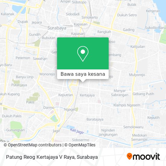 Peta Patung Reog Kertajaya V Raya