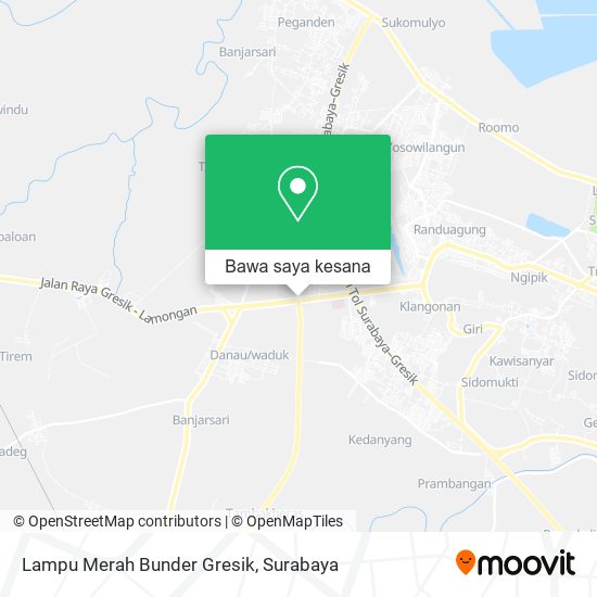 Peta Lampu Merah Bunder Gresik