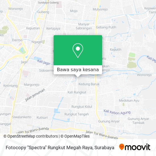 Peta Fotocopy "Spectra" Rungkut Megah Raya