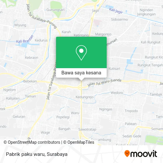 Peta Pabrik paku waru