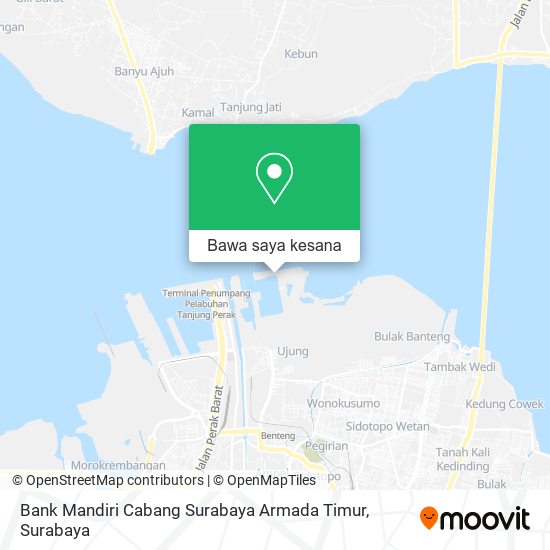 Peta Bank Mandiri Cabang Surabaya Armada Timur