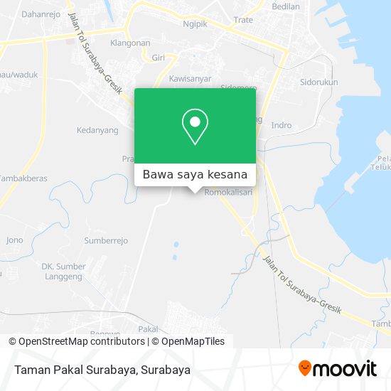Peta Taman Pakal Surabaya