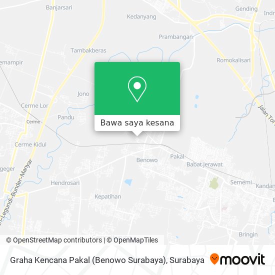 Peta Graha Kencana Pakal (Benowo Surabaya)