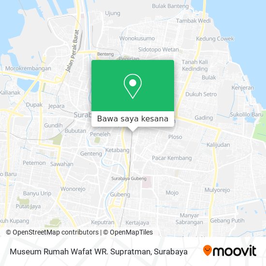 Peta Museum Rumah Wafat WR. Supratman
