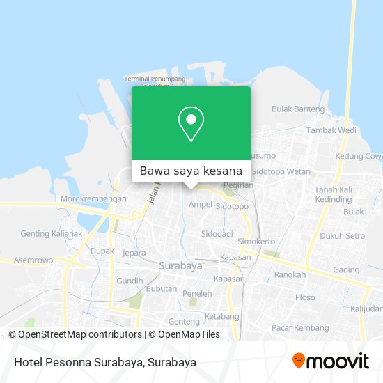 Peta Hotel Pesonna Surabaya