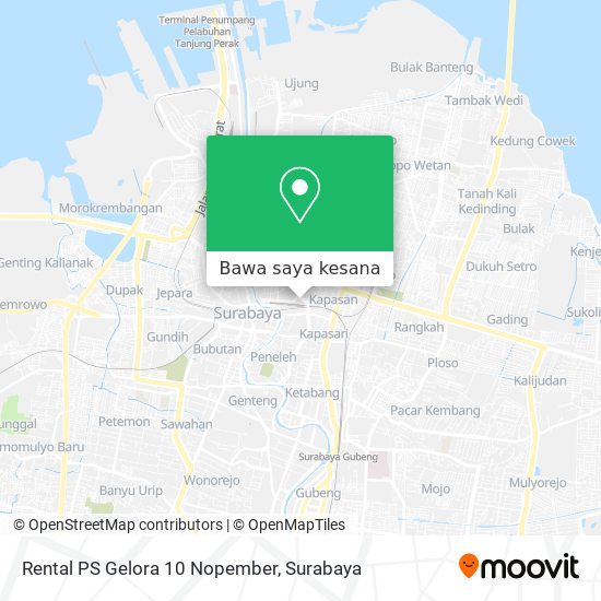 Peta Rental PS Gelora 10 Nopember