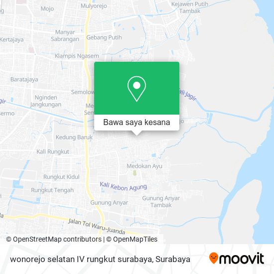 Peta wonorejo selatan IV rungkut surabaya