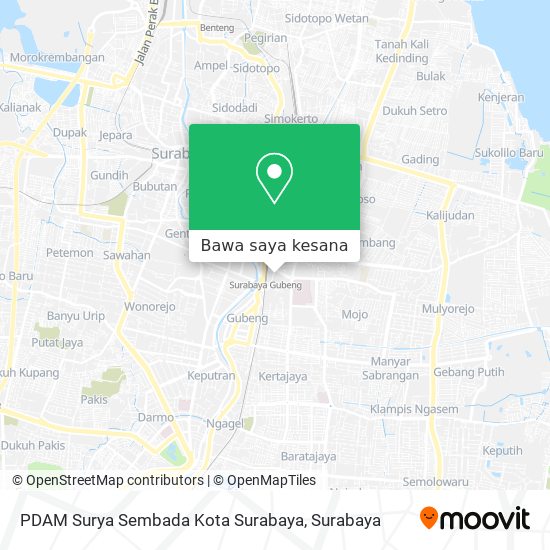 Peta PDAM Surya Sembada Kota Surabaya