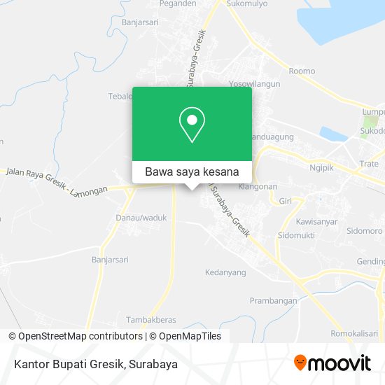 Peta Kantor Bupati Gresik