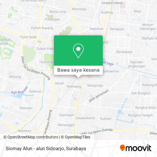 Peta Siomay Alun - alun Sidoarjo