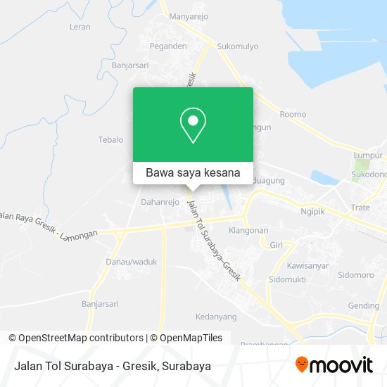 Peta Jalan Tol Surabaya - Gresik