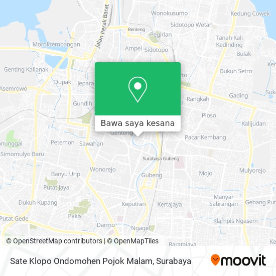 Peta Sate Klopo Ondomohen Pojok Malam