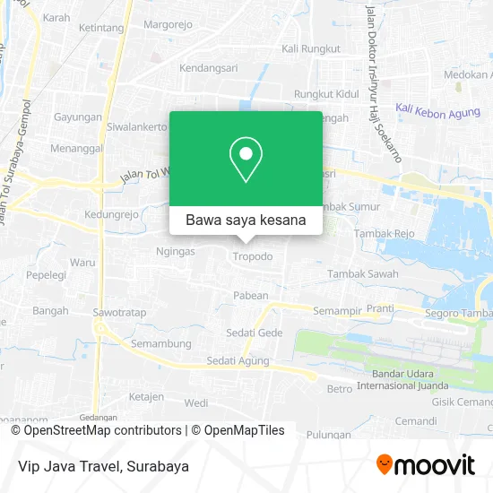 Peta Vip Java Travel