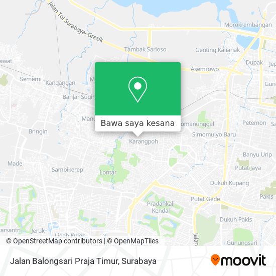 Peta Jalan Balongsari Praja Timur