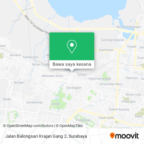 Peta Jalan Balongsari Krajan Gang 2