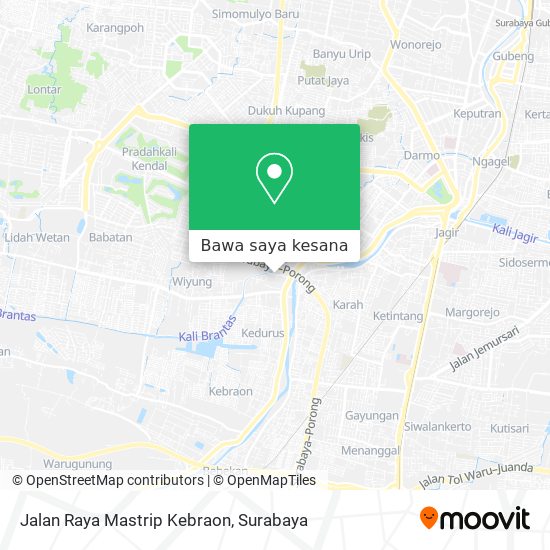 Peta Jalan Raya Mastrip Kebraon