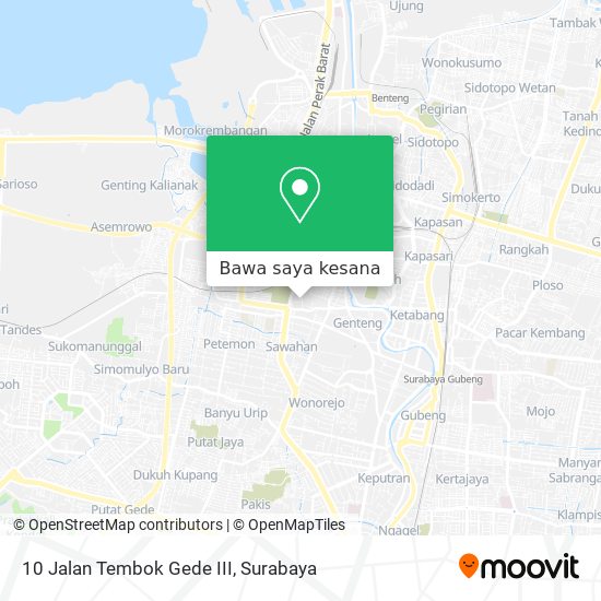 Peta 10 Jalan Tembok Gede III