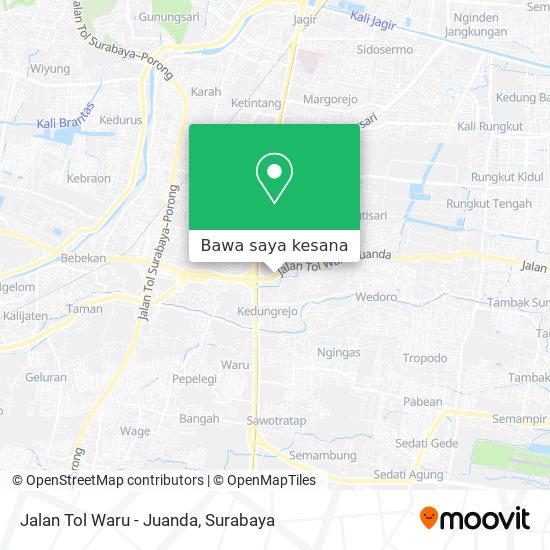 Peta Jalan Tol Waru - Juanda