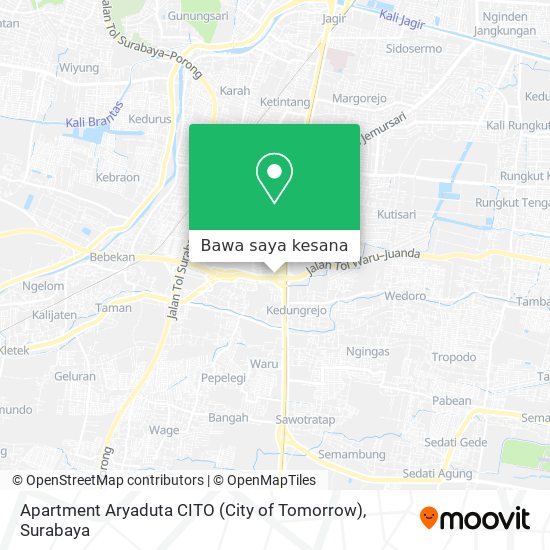 Peta Apartment Aryaduta CITO (City of Tomorrow)