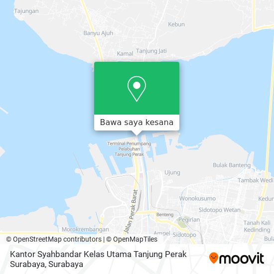 Peta Kantor Syahbandar Kelas Utama Tanjung Perak Surabaya