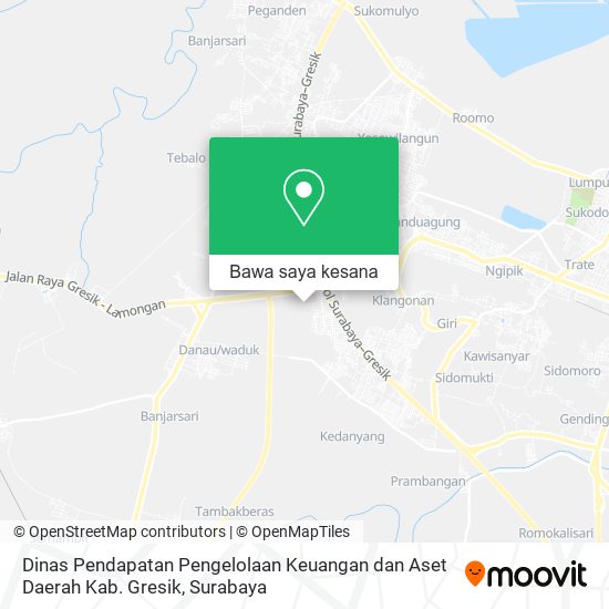 Peta Dinas Pendapatan Pengelolaan Keuangan dan Aset Daerah Kab. Gresik