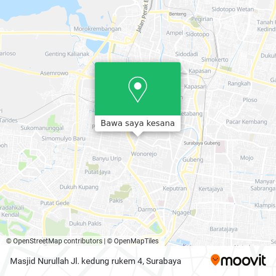 Peta Masjid Nurullah Jl. kedung rukem 4