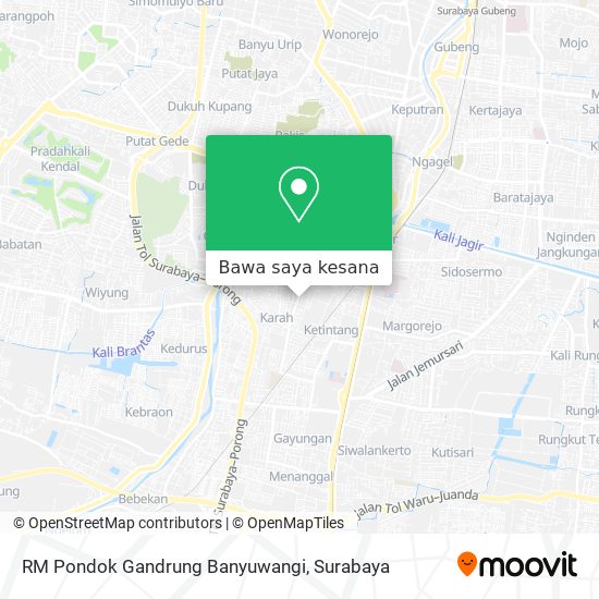 Peta RM Pondok Gandrung Banyuwangi
