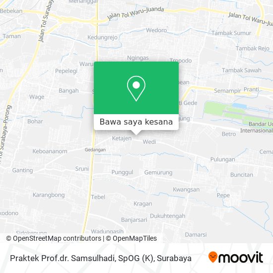 Peta Praktek Prof.dr. Samsulhadi, SpOG (K)