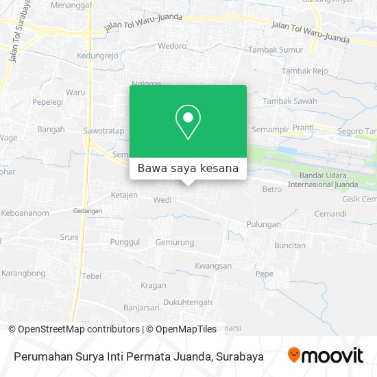 Peta Perumahan Surya Inti Permata Juanda