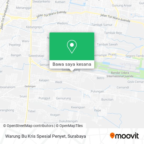 Peta Warung Bu Kris Spesial Penyet