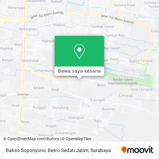 Peta Bakso Soponyono, Betro Sedati Jatim