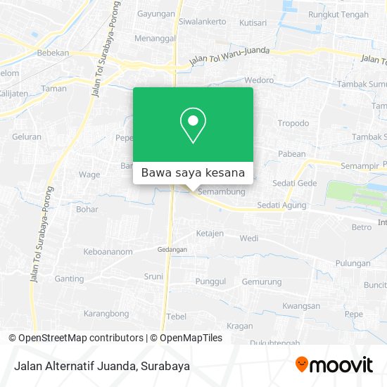 Peta Jalan Alternatif Juanda
