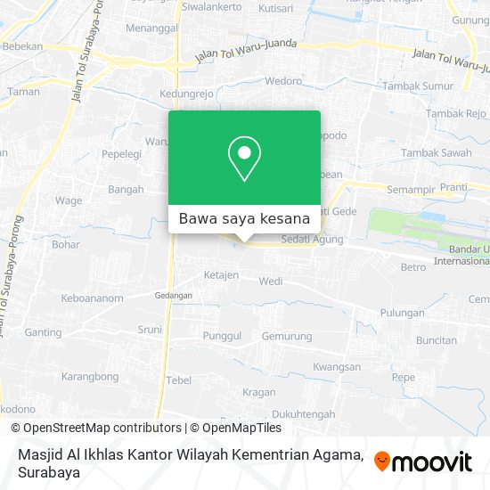 Peta Masjid Al Ikhlas Kantor Wilayah Kementrian Agama