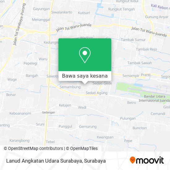 Peta Lanud Angkatan Udara Surabaya