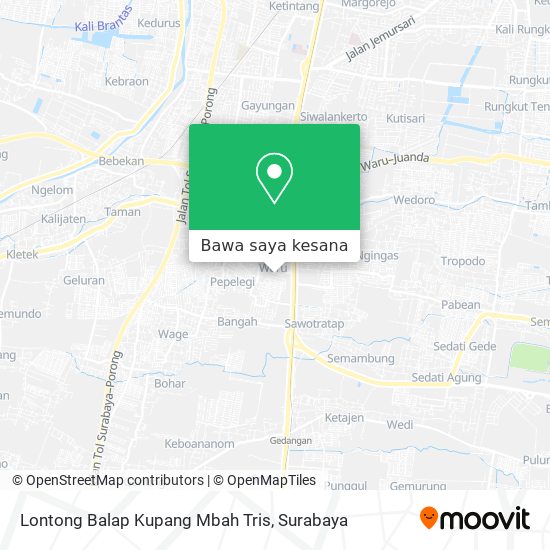 Peta Lontong Balap Kupang Mbah Tris