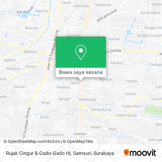 Peta Rujak Cingur & Gado-Gado Hj. Samsuri